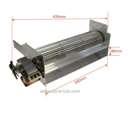 Ventilateur tangentiel 91W de poele a pellet Edilkamin