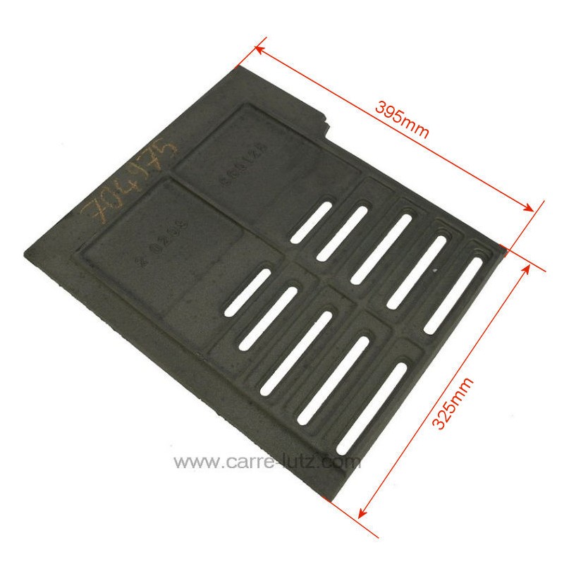 704975  Demi grille droite 10209660125053 pour insert Godin 660125 76,00 €
