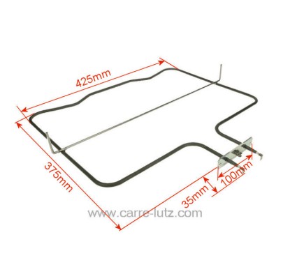 203203  0606048 - Résistance de sole 1800W de four La Germania Bertazzoni 44,70 €