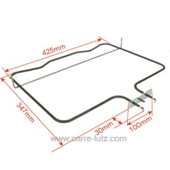 203204  0606091 - Résistance de sole1600W de four La Germania Bertazzoni 40,50 €