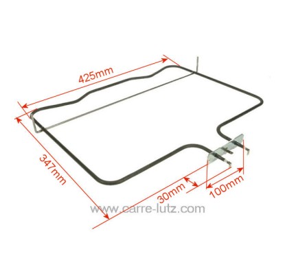 203204  0606091 - Résistance de sole1600W de four La Germania Bertazzoni 40,50 €
