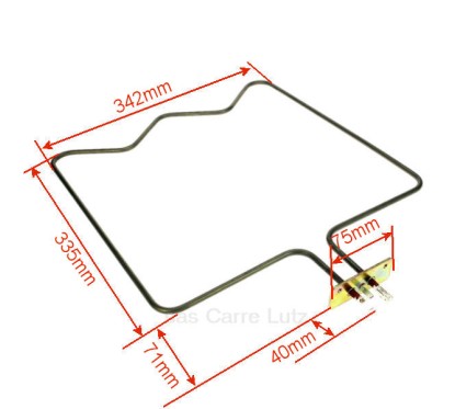 703155  262900002 - Résistance de sole 1300W de four Beko  9,20 €