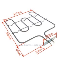 703179  44003315 - Résistance de sole 1530W de four Rosières  47,60 €