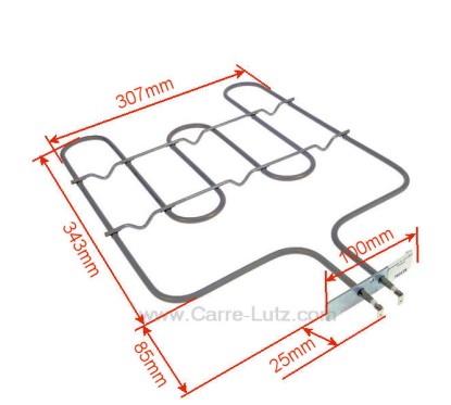 703179  44003315 - Résistance de sole 1530W de four Rosières  41,80 €