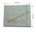 704757  00001304369 - Brique parabole pour cuisinière Godin Cuisinière centrale 230157 230158 Arpège 240152 240153 6752 6753 ...