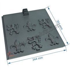 704811  10160315800 - Plaque arrière pour foyer Godin 3158 62,40 €