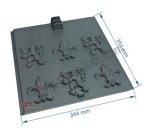 704811  10160315800 - Plaque arrière pour foyer Godin 3158 62,40 €