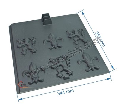 704811  10160315800 - Plaque arrière pour foyer Godin 3158 62,40 €