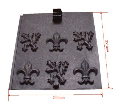 704811 10160315800 - Plaque arrière pour foyer Godin 3158 62,40 €