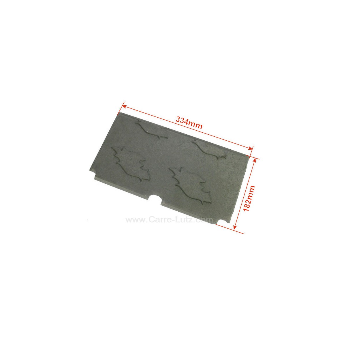 704901  10167325800 - Plaque de foyer latérale arrière gauche de foyer Godin 3257 3258 32,80 €
