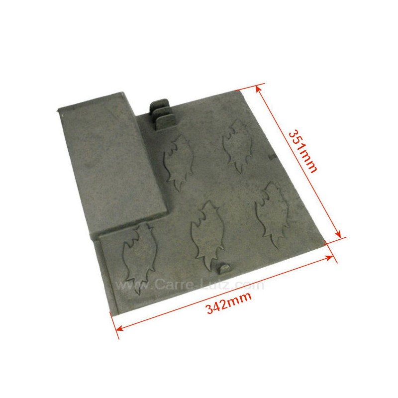 704914  10168368101001 - Plaque de foyer arrière droit pour convecteur Godin 368101 70,20 €
