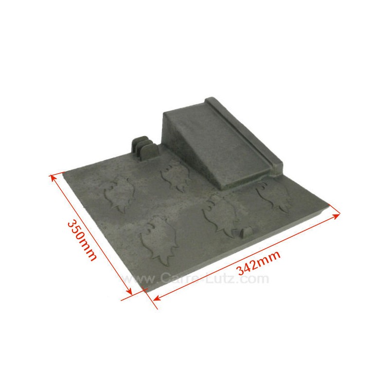 704915  10167368101001 - Plaque de foyer arrière gauche pour convecteur Godin 368101 70,20 €