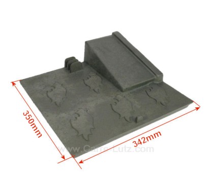 704915  10167368101001 - Plaque de foyer arrière gauche pour convecteur Godin 368101 70,20 €