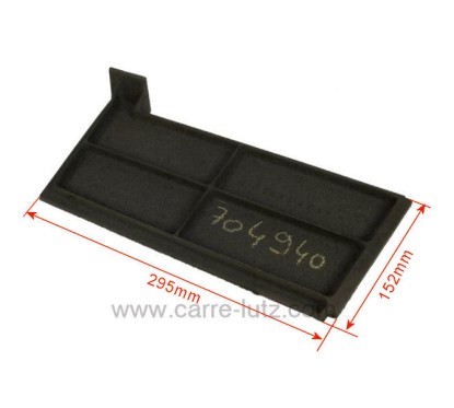 Plaque de foyer arrière gauche 10167675353 pour cuisinière Godin 6752 6753 6755