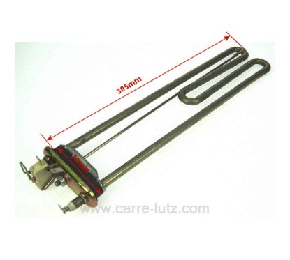 201228  Résistance de lave linge 1900W 310 mm avec micro inerrupteur de sécurité Arcelik Beko Siltal 22,20 €