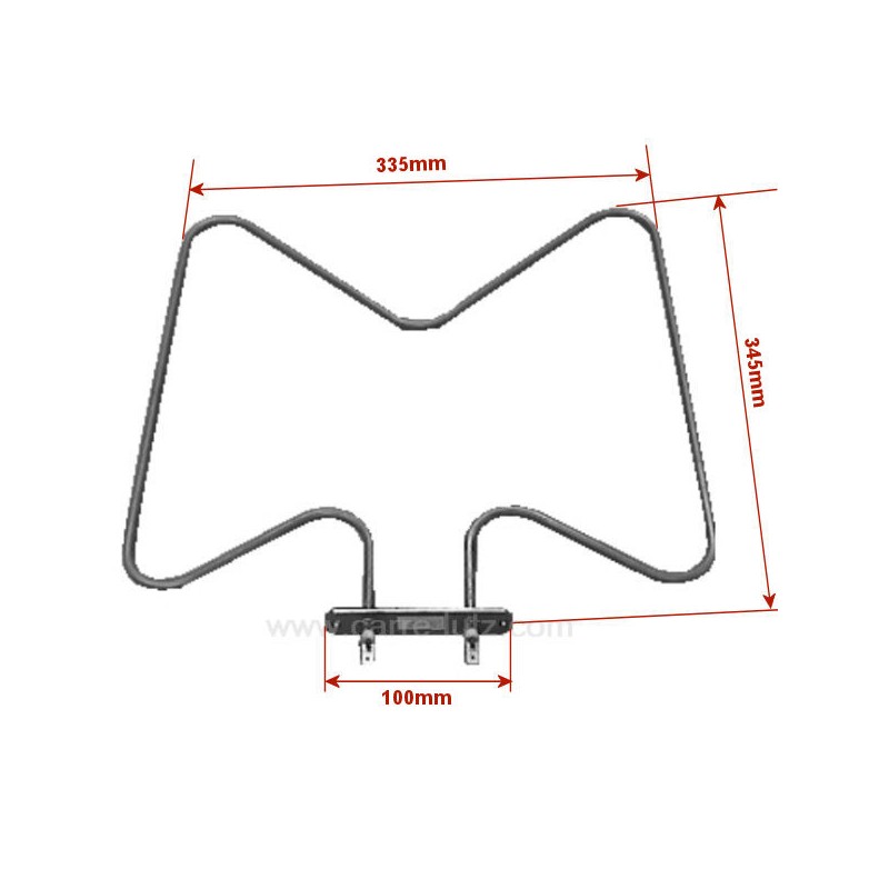 203001  Résistance de sole 1400W de four Indesit 23,40 €