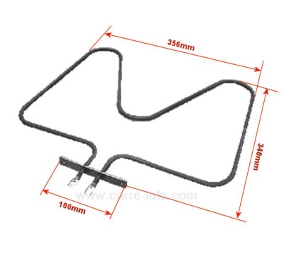 481925928548 - Résistance de sole 1100W de four Laden Whirlpool 
