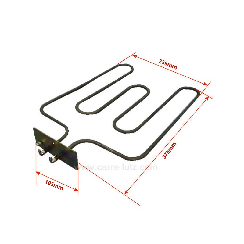 93700953 - Résistance de sole 1530W de four Rosières 