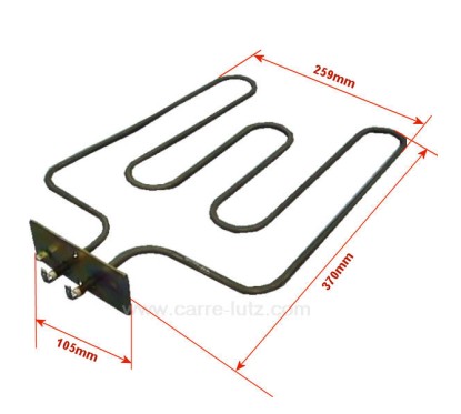93700953 - Résistance de sole 1530W de four Rosières 