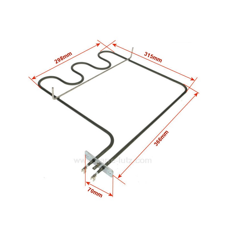 703138  3570076038 - Résistance de sole 1200W A.Martin Faure Electrolux Zanussi  11,20 €