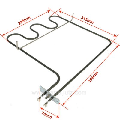 703138  3570076038 - Résistance de sole 1200W A.Martin Faure Electrolux Zanussi  11,20 €