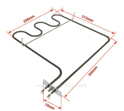 3570076038 - Résistance de sole 1200W A.Martin Faure Electrolux Zanussi 