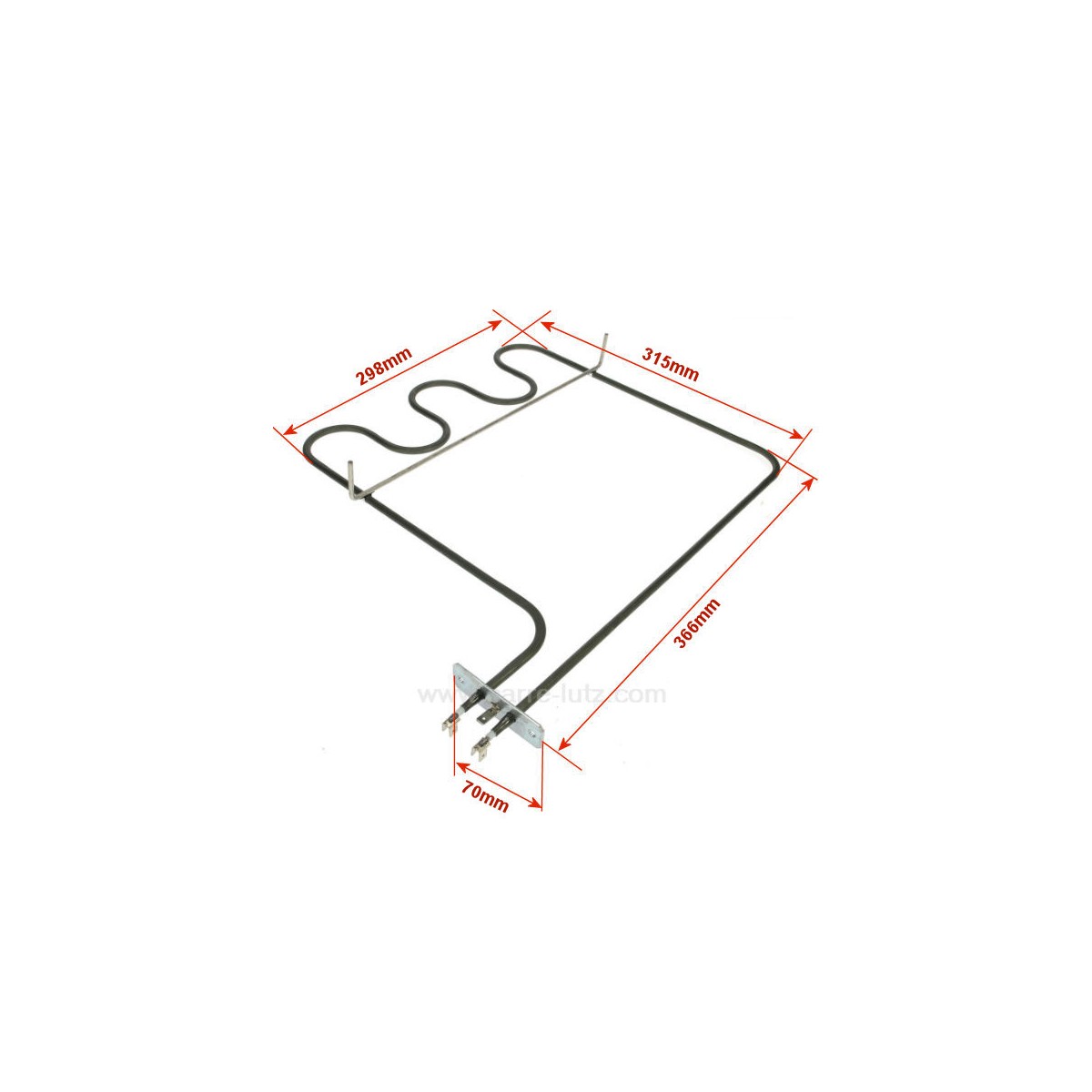 703138  3570076038 - Résistance de sole 1200W A.Martin Faure Electrolux Zanussi  11,20 €