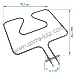 703139  3970125013 - Résistance de sole 1000W A.MartinFaure Electrolux Zanussi  9,40 €