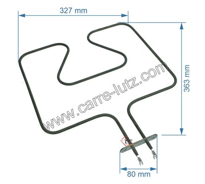 703139  3970125013 - Résistance de sole 1000W A.MartinFaure Electrolux Zanussi  8,50 €