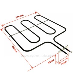 703144  3370669016 - Résistance de sole 1400W de four A Martin Faure Electrolux Zanussi  51,30 €