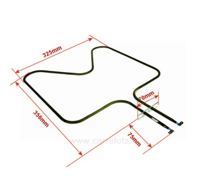 3192083032 - Résistance de sole 1400W A Martin Electrolux