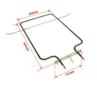 481925928792 - Résistance de sole 900W de four Laden Whirlpool