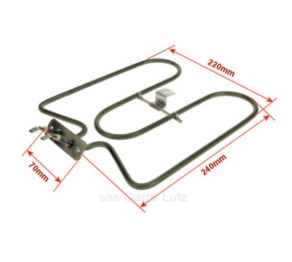 703158  Résistance de sole 1300W de four 32,30 €