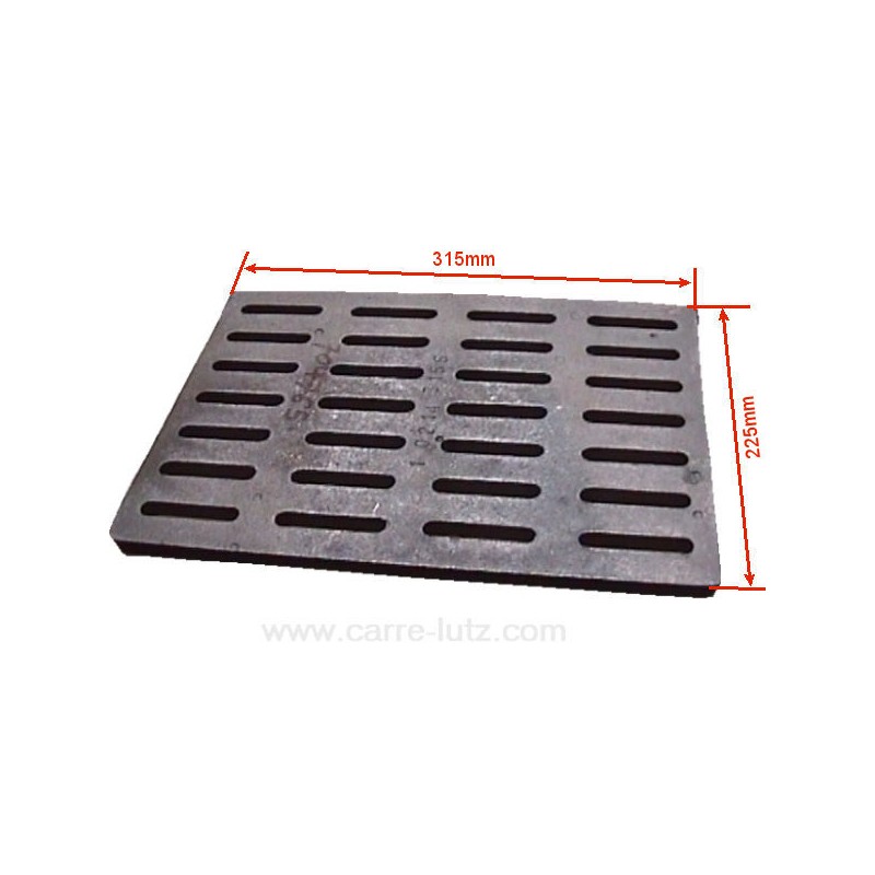 704765  20214315501 - Grille de fond pour insert Godin, 3258, 3268, 665103, 665303, foyer 3273, 3283, Chamonix V1 350104, Cha...