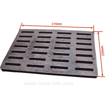 704765  20214315501 - Grille de fond pour insert Godin, 3258, 3268, 665103, 665303, foyer 3273, 3283, Chamonix V1 350104, Cha...