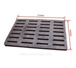 704765  20214315501 - Grille de fond pour insert Godin, 3258, 3268, 665103, 665303, foyer 3273, 3283, Chamonix V1 350104, Cha...