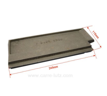 704838  10167375500 - Plaque de foyer arrière gauche pour convecteur Godin Grand Régence 3755 24,70 €