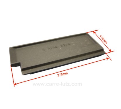 704839  10168375501 - Plaque de foyer arrière droite pour convecteur Godin Grand Régence 3755 24,70 €