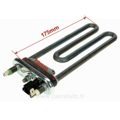 781140  C00112578 - Résistance 1700W avec sonde de lave linge Ariston Indesit Scholtes 13,80 €