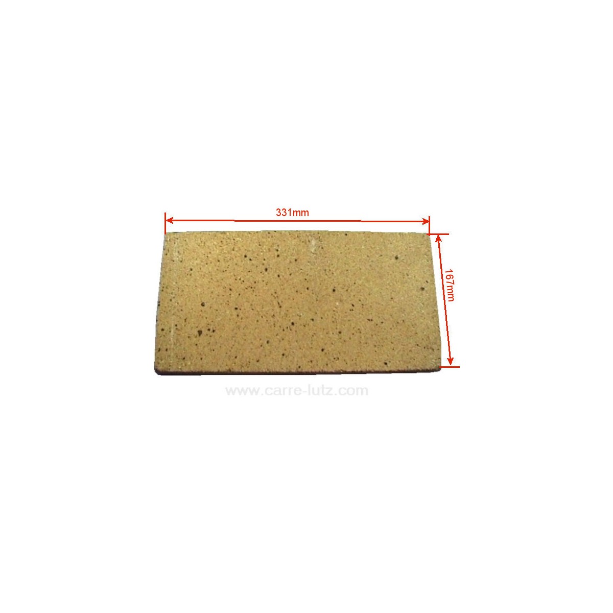 FB105214  105214 - Brique 330x166x25 mm de convecteur Franco Belge  17,60 €