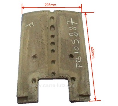 105227 - Brique arrière 124050701 de convecteur Franco Belge 