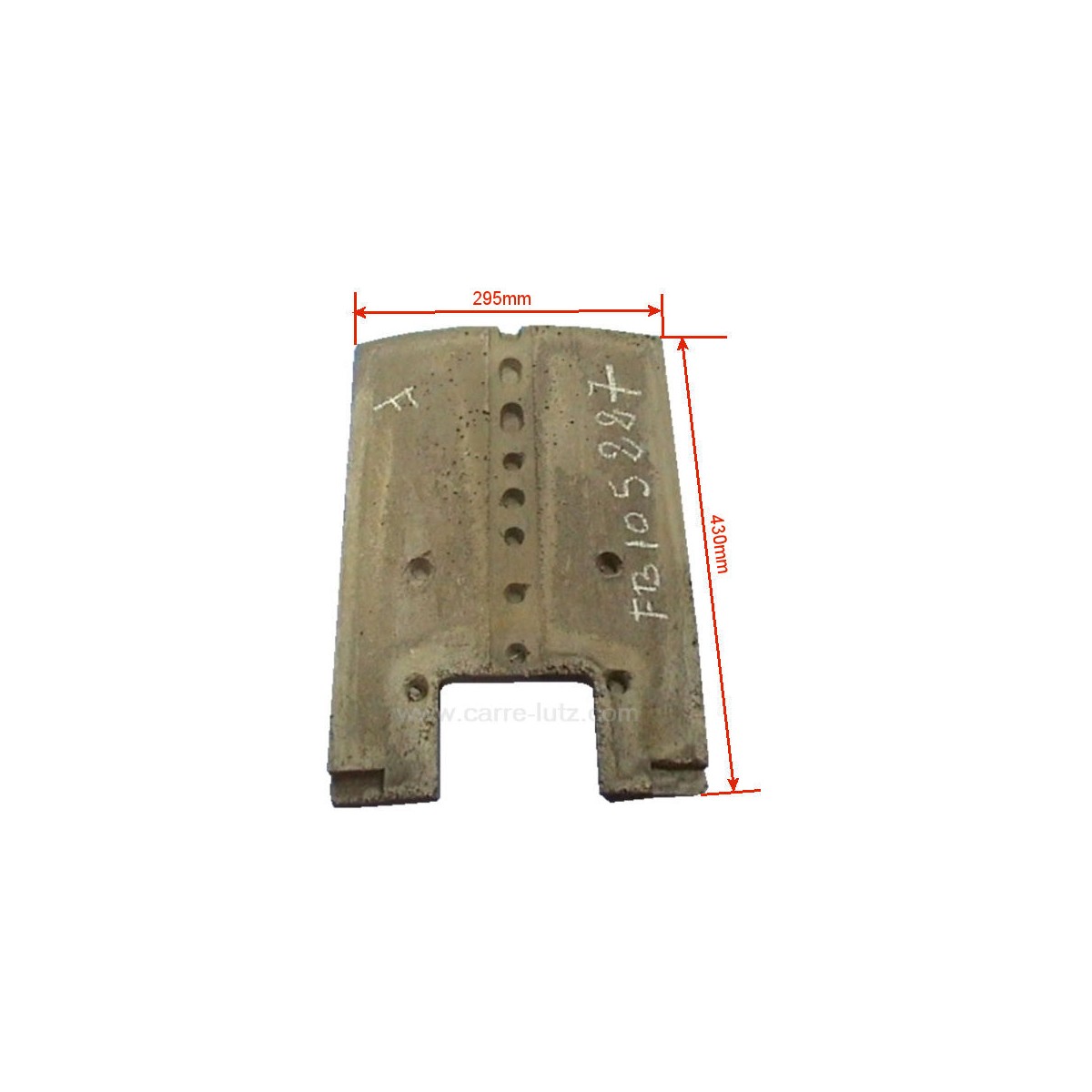 FB105227  105227 - Brique arrière 124050701 de convecteur Franco Belge  77,50 €