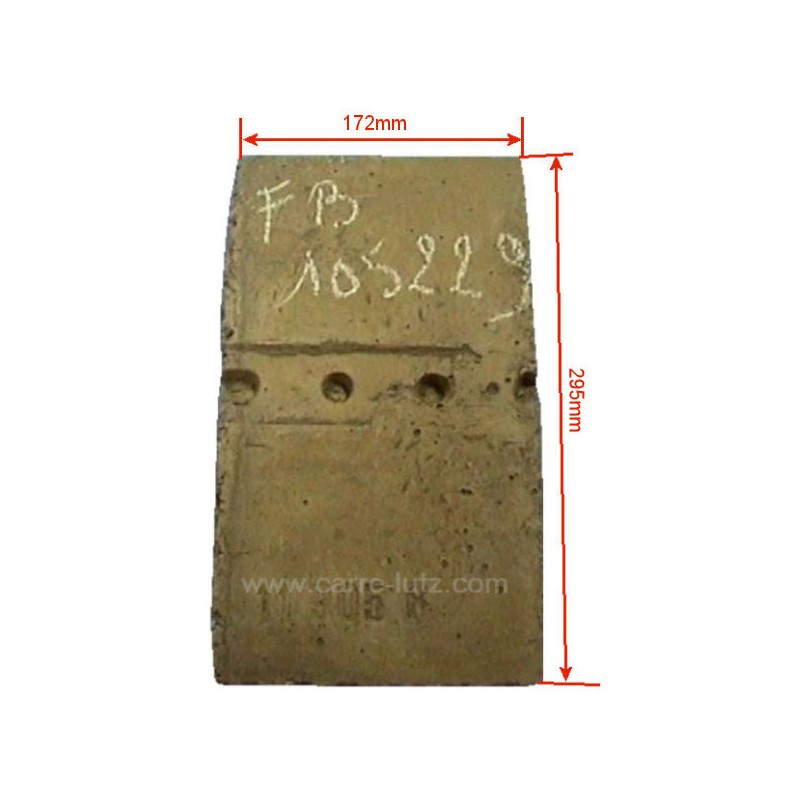 105229 - Supplement de brique arrière 1240701 de convecteur Franco Belge 