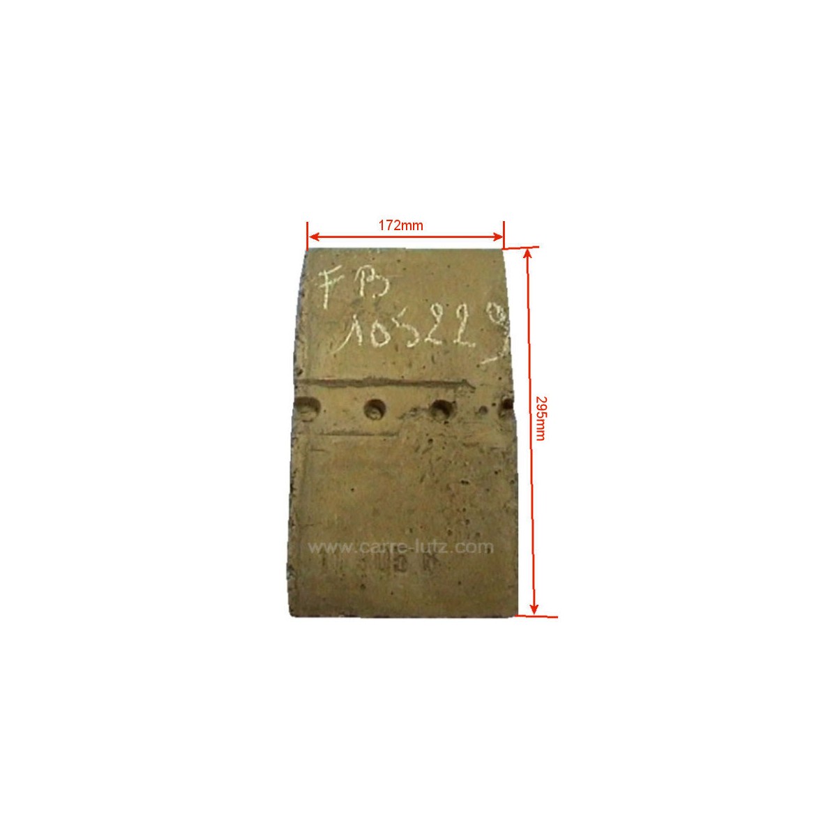 FB105229  105229 - Supplement de brique arrière 1240701 de convecteur Franco Belge  30,60 €