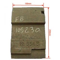 105230 - Supplement de brique avant 12534B de convecteur Franco Belge 