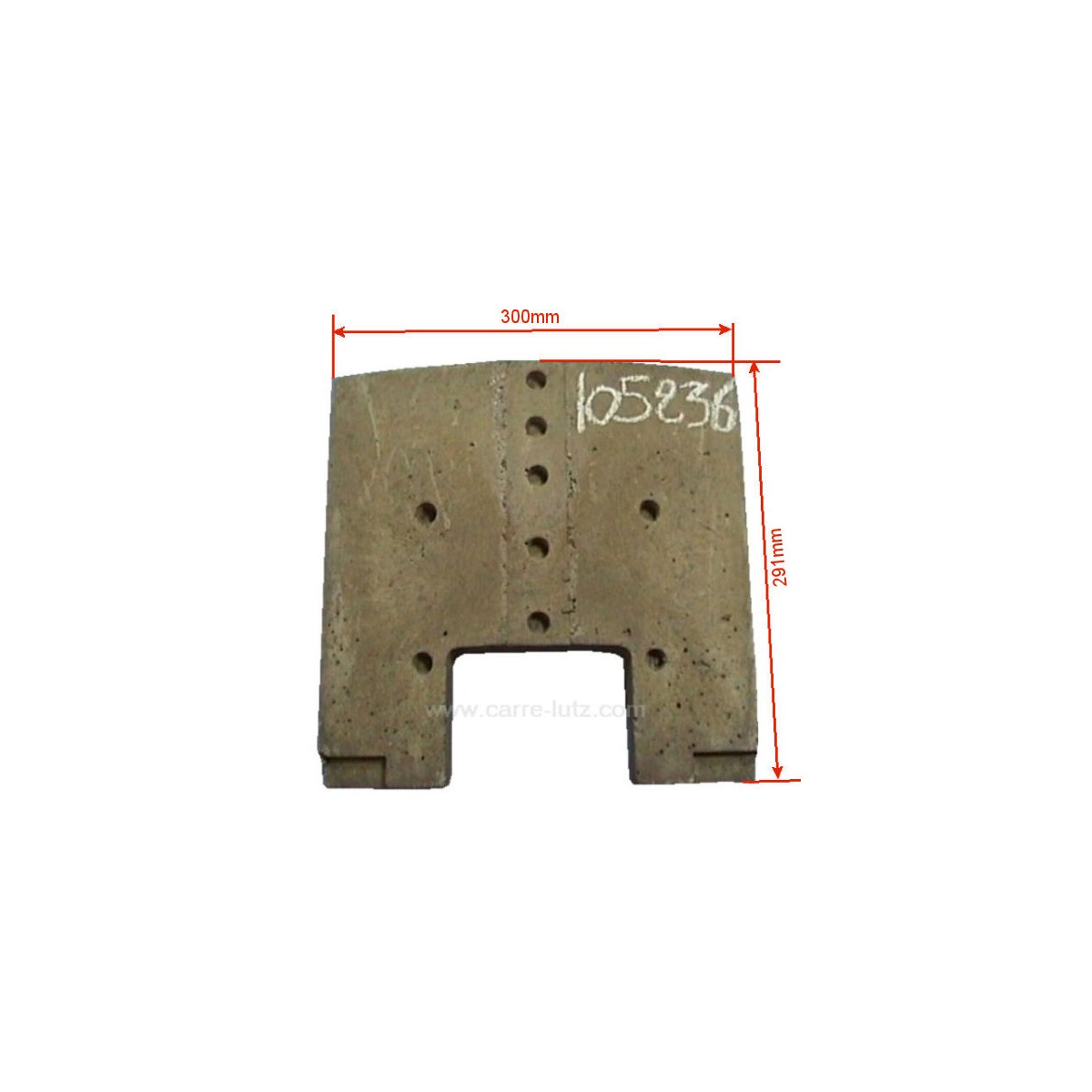 FB105236  105236 - Brique arrière 1240301 de convecteur Franco Belge  32,60 €