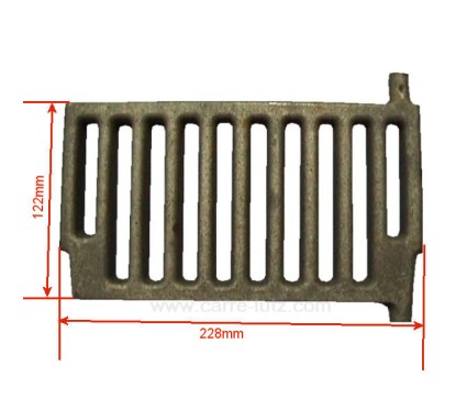 FB307420  307420 - Grille de face 1240501074 de convecteur Franco Belge  38,40 €