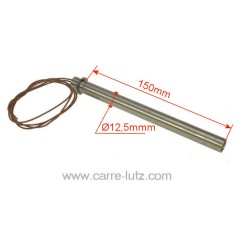 703903  Résistance 350W Diamètre 12,5 mm Longueur 150 mm de poêle à pellet 27,40 €