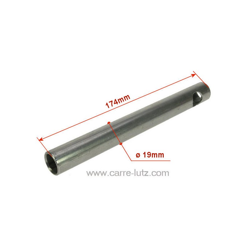 Tube convoyeur porte résistance 174mm diamètre 19 mm de poêle à pellet