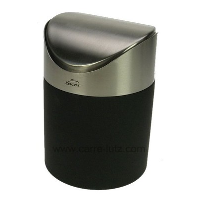 991LC62358  Poubelle de table inox et soft touch noir Lacor 62358 24,40 €